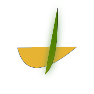 A thin vertical green arc appears on top of the previous image.