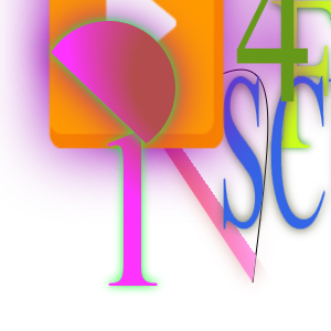 Another similar image, but the shapes are completely different and arranged differently. The characters "1", "SC, "4", and "F" are visible