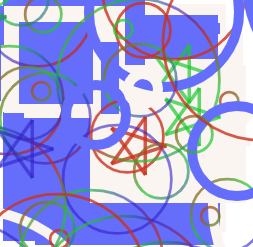 Another image in the same style. The arrangement of shapes is completely different, and the dimensions of the image are slightly different.